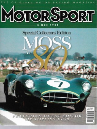 MOTOR SPORT 2009 OCT - MOSS Spcl, JAGUAR XK120, ALFA 8C SPIDER